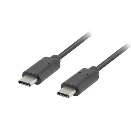 Lanberg Cable USB tipo C a USB tipo C 0,5m Negro CA-CMCM-10CU-0005-BK
